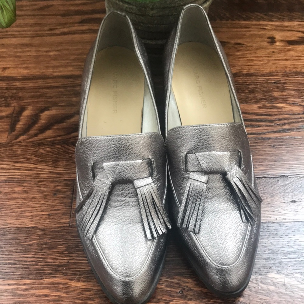 Mark Fisher Silver Loafers NWOT